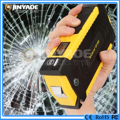 2017 new arrival leatherman multi tool emergency hammer lcd screen car jump starter waterproof IP67 for off road