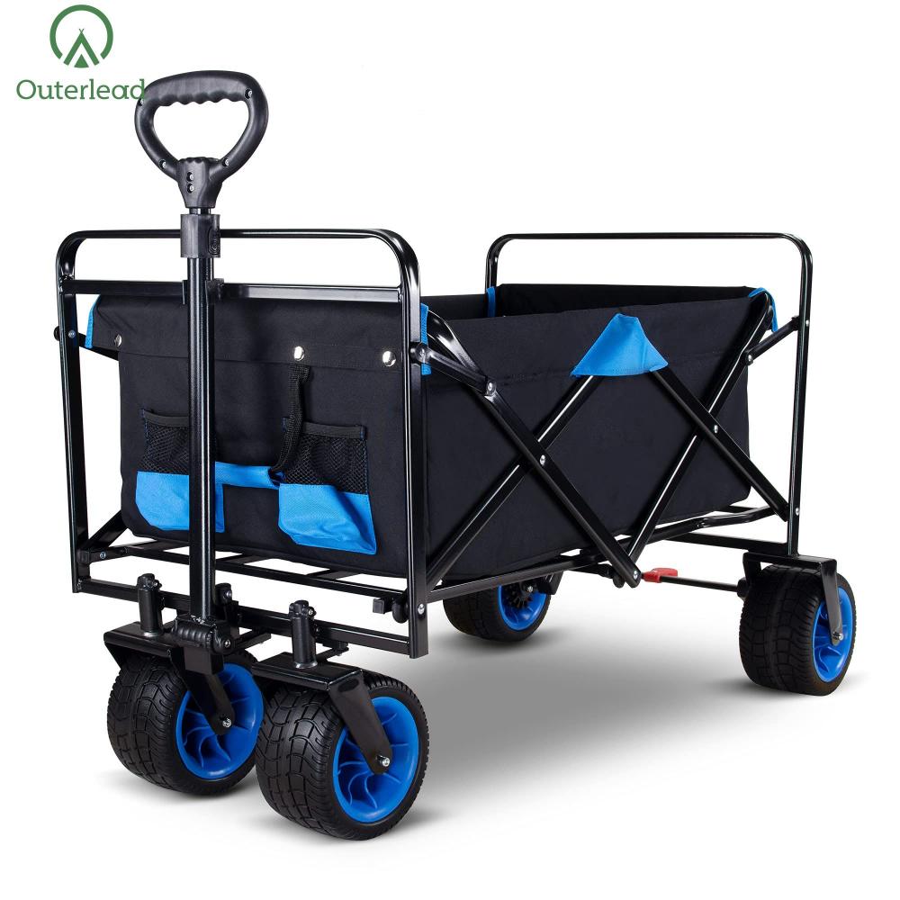 Außenleader All Terrain Folding Wagon für Outdoor -Aktivitäten