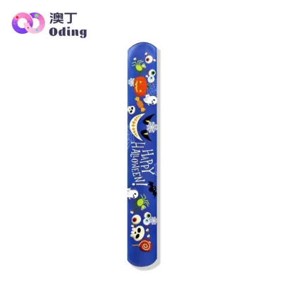 Halloween Royal Blue Eyeball Moon Slap Bracelet Pen