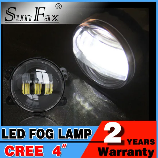Factocy price! 4" 30w led fog light for jeep, Round jeep wrangler fog light headlight