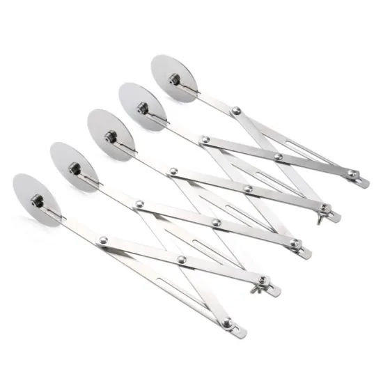 Stainless Steel Multi-Function Pastry Tools Set: Dough Divider, Cutter, Bread Slicer, 5 Wheel Lattice Roller & Fondant Cutter