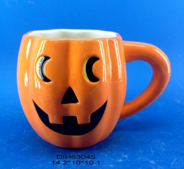 Ceramic Pumpkin Coffee/Tea Mug for Halloween Decoration