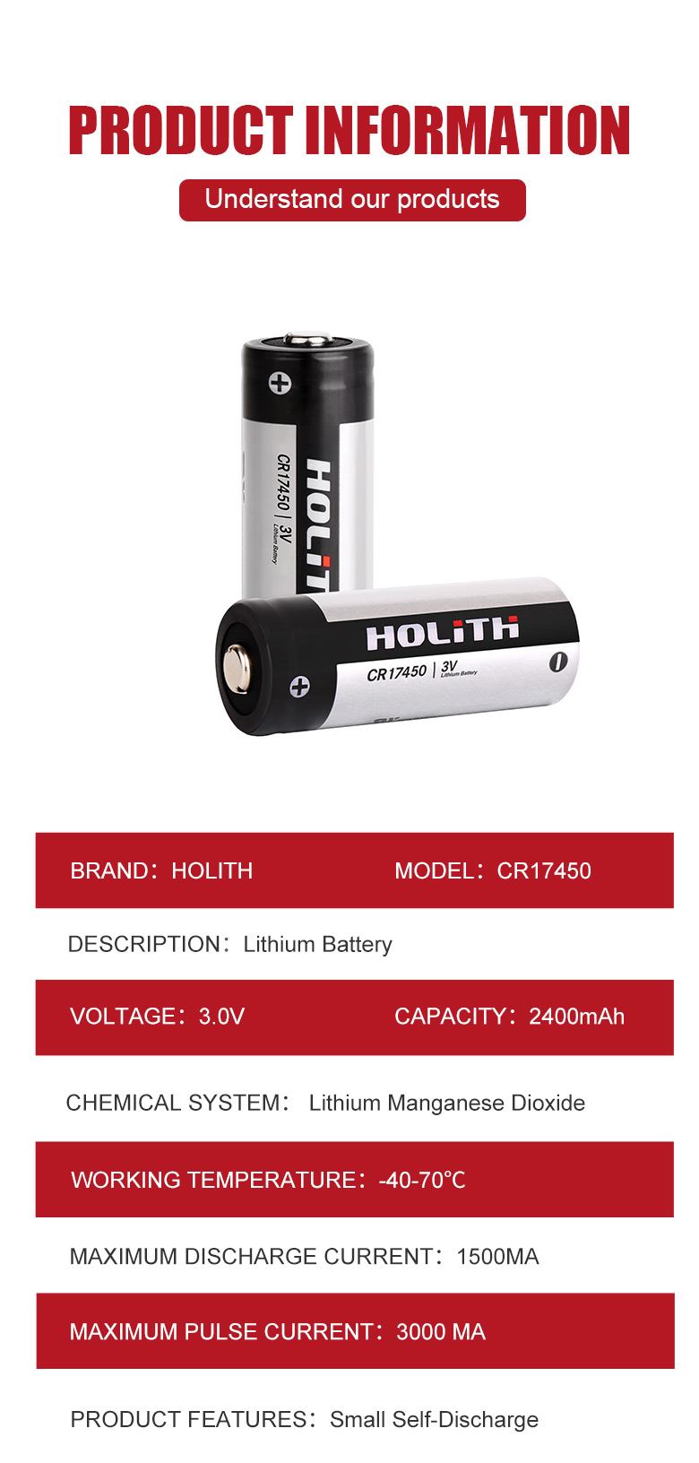  CR17450 battery