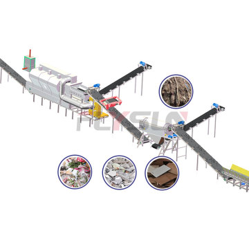 Waste Treatment and Sorting Production Line Conveyor Belt System