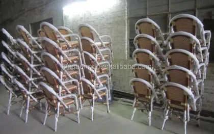 Bistro Chairs: French Rattan Coffee Shop Bamboo Chair
