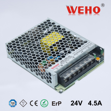 2016 WEHO new design LRS power supply ultra thin single output ac to dc 100w 24v switching power supply