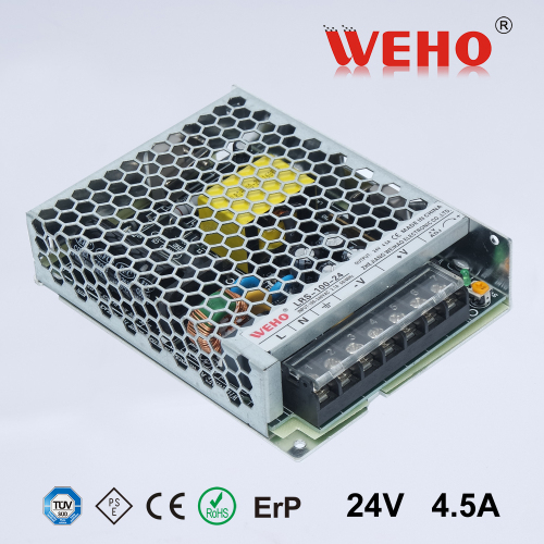 WEHO OEM/OMD new design LRS-100-24 ac to dc 100w 24v slim switching power supply