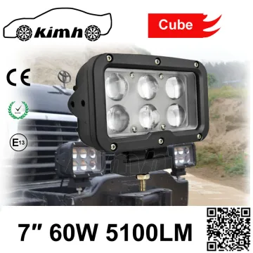 7 Inch 5100LM LED Headlight Type heavy duty 60w led work light