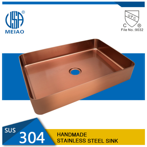 High-Quality PVD Stainless Steel Bathroom Wash Basin