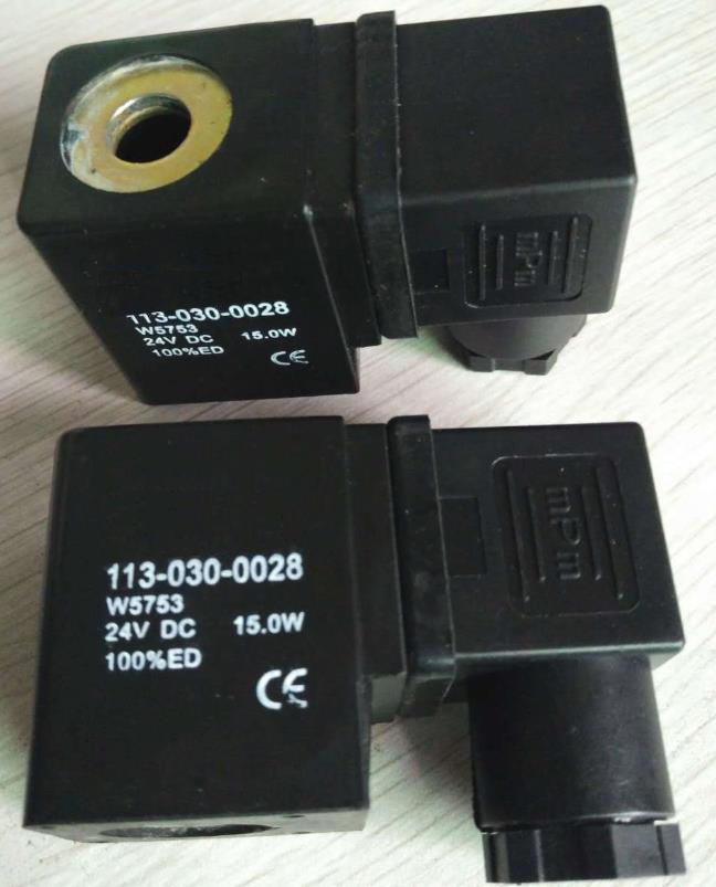 Physical map of 24VDC 0543 water solenoid valve electric magnetic coils