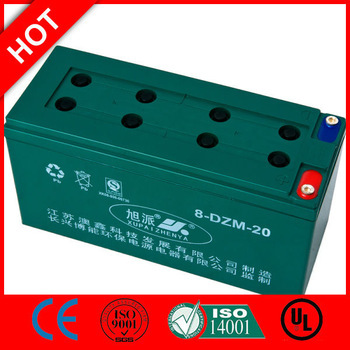 16v rechargeable scooter battery 16v 8-DZM-20/CE UL ISO QS