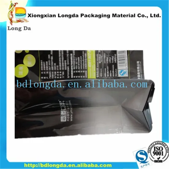 plastic zip pouch, stand up pouch, 3-sides-seal automatic bag