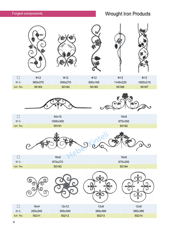 ornamental cast iron rosettes