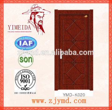 Painted solid wood Main entrance door with carving front door