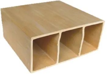 Wood plastic decorative material