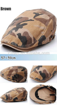 Camo Newsboy Cap