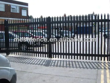 High security color coated PVC palisade fence