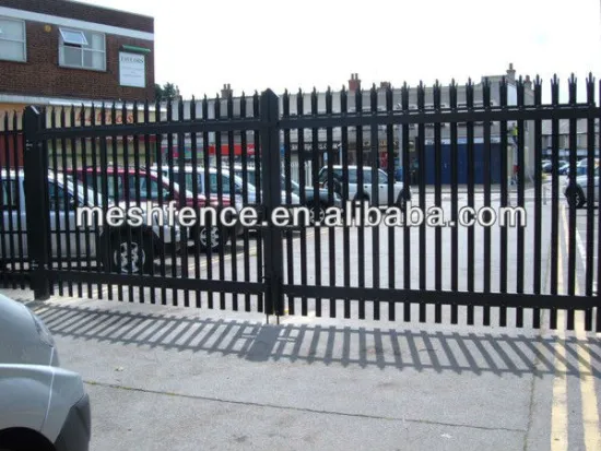 High security color coated PVC palisade fence