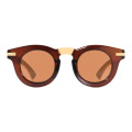 Round Wooden Sunglasses For Men