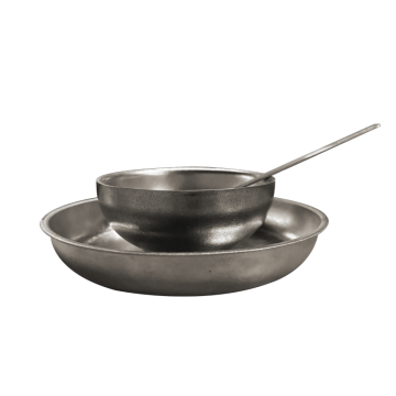 Новы чысты тытанавы посуд 1 чалавек і