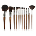 Kunsthaar Make-up Pinsel Set mit Holzgriff