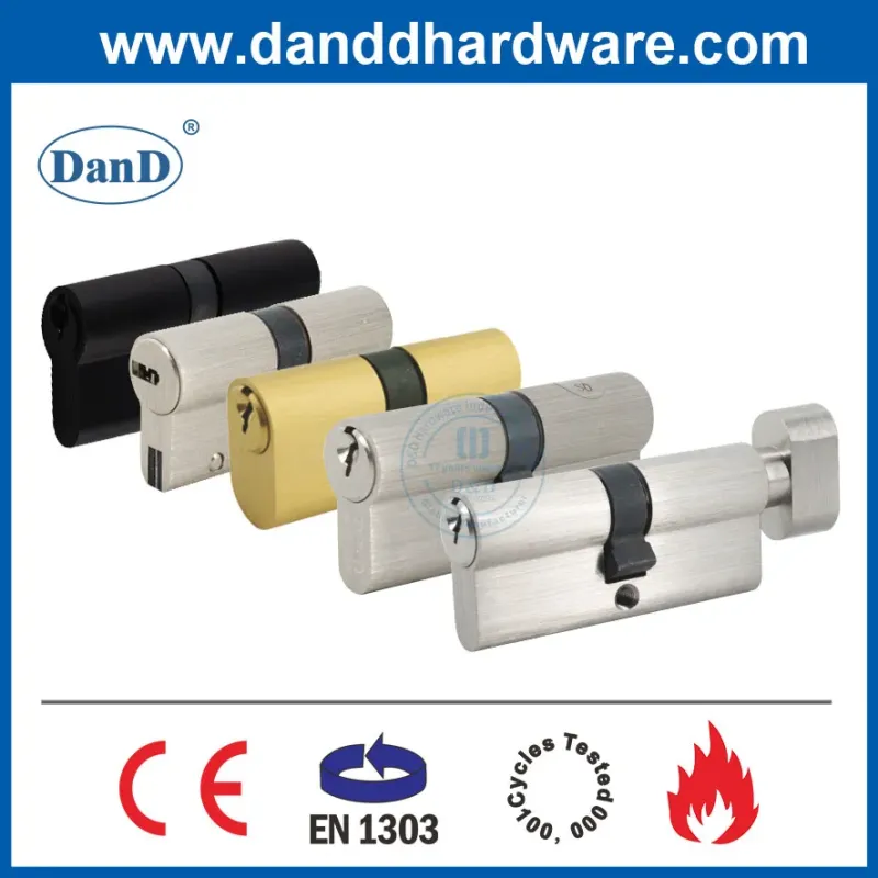 Euro Profile En1303 Safe High Security Fire Mechanical Key Factory Hotel Mortise Double Handle Door Brass ANSI Lockset CE European Guangdong Cylinder Lock

**Title Suggestion:**  
**Euro Profile En1303 High Security Brass Cylinder Lock**
