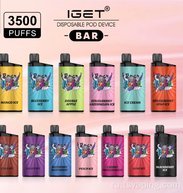 Iget Bar 3500 Puffs одноразовая электронная сигарета