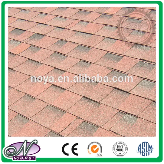 Fiberglass asphalt roofing Shingles coloured glaze laminated asphalt shingles for wholesales