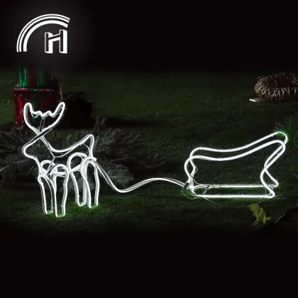 Giant Outdoor Moose LED Neon Christmas Lights