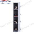 Four-door metal cabinets for locker rooms and schools