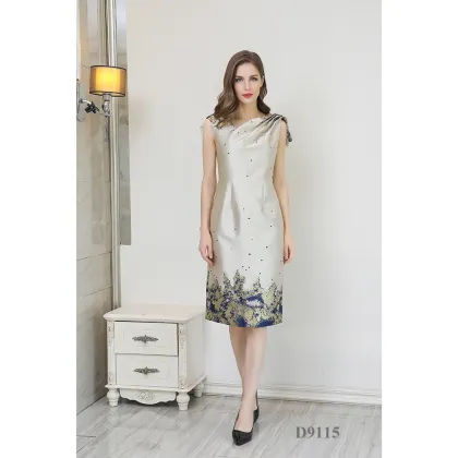 Starry Sky Beautiful Color Pattern Sleeveless Evening Formal Dress Wear Gowns