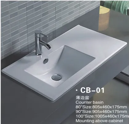 Ceramic Bathroom Vanity Cabinet Basin