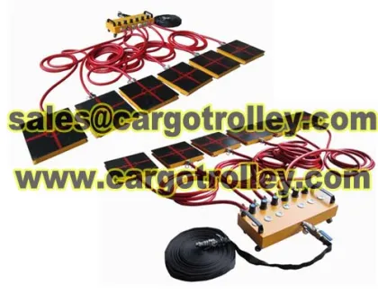 Air caster moving systems application