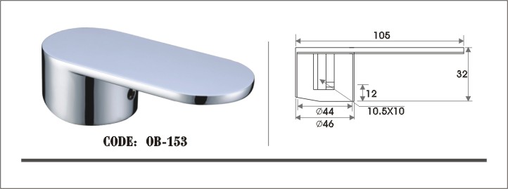 Bathroom Kitchen Sanitary Fittings Faucet Zamak Handle