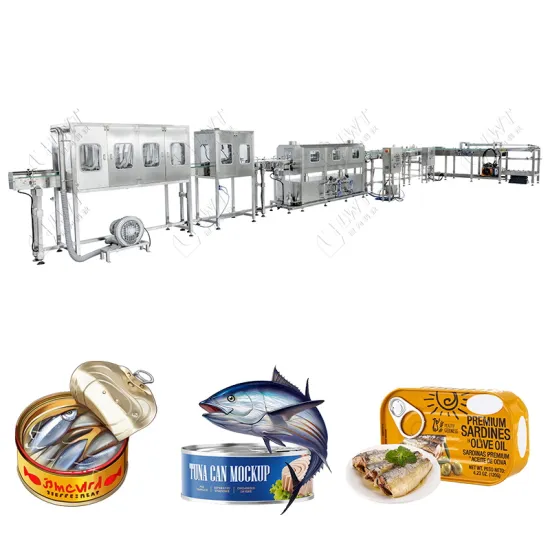Fish Canning Equipment for Sardine, Tuna, and Bass Canned Food Production Line