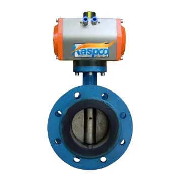 Pneumatic flanged hard sealing butterfly valve