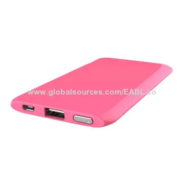 USB Power Supply, 5,000mAh Lithium Polymer Battery, OEM/ODM, Colorful, Super Thin, OEM & ODM
