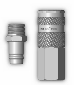 Series 410 EURO 10.5 standard Type Pneumatic Quick Couplings
