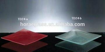 heat resistant tempered glass plate colorful glass plate