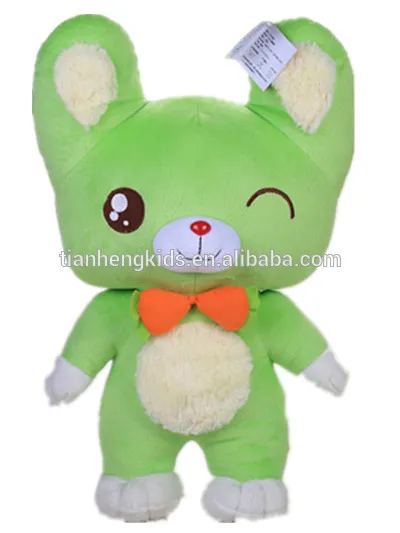 ICTI,CE,EN71,ASTM F963,CPSIA,AZO Free GA creatives 20 inch Plush Carrot Rabbit Series in Standing Pose-Green
