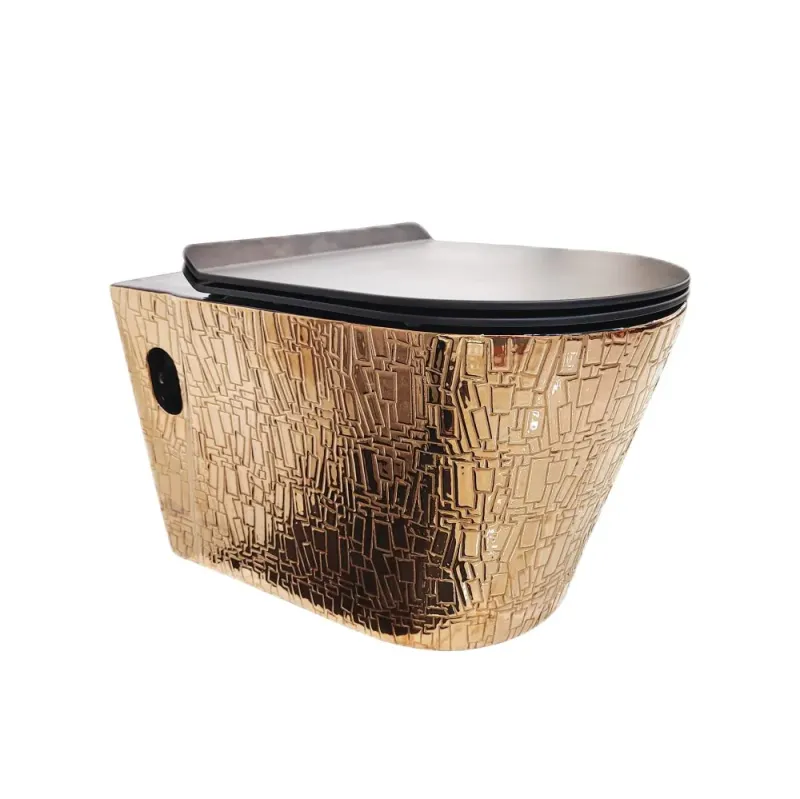 Round Wall-Mounted Ceramic Toilet Bowl