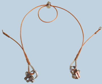Hanger wire for railway communicate