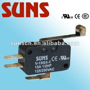 UL-Genehmigung Micro Switch 15A V-15G6_T