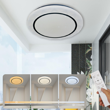 Modern Dimmable Flush Mount LED Ceiling Light for Living Room