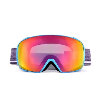 UV Protection Magnetic Lens OTG Ski Goggles with Interchangeable Straps