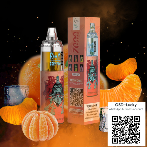 RandM Tornado 7000 Disposable Vape Puff Bars Rechargeable