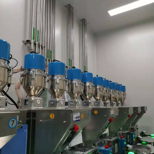 Bahan baku blender gravimetri industri otomatis