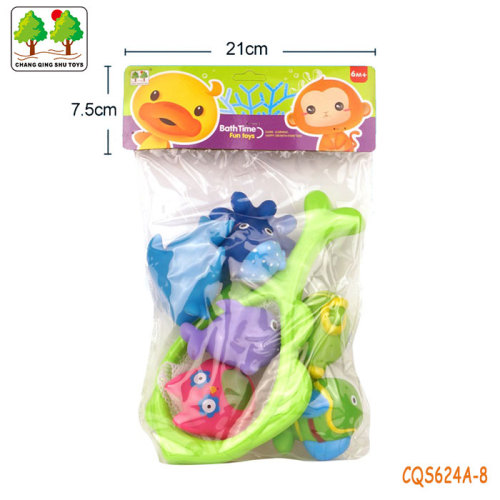 CQS624A-8 CQS soft toys 6PCS and fishing net