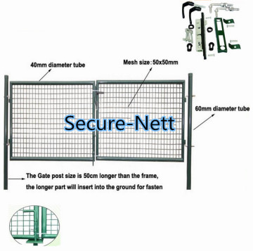 Cancello da giardino in rete metallica saldata rivestita in PVC