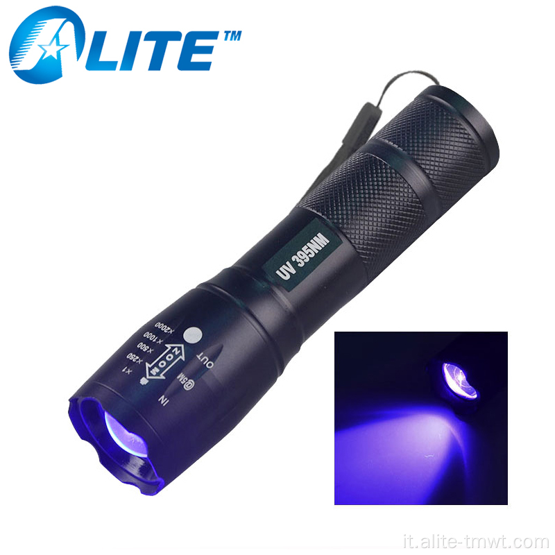 405nm 395nm 385nm Ultraviolet UV LED Flashlight